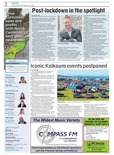 North Canterbury News: September 02, 2021