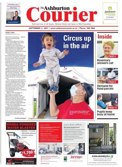 Ashburton Courier: September 02, 2021
