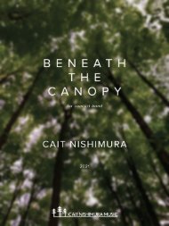 SCORE - Beneath the Canopy - Nishimura - full band