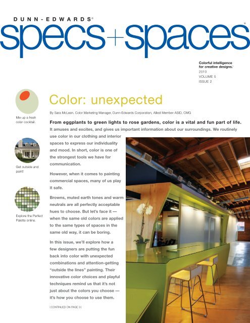 Color Unexpected Dunn Edwards Paints