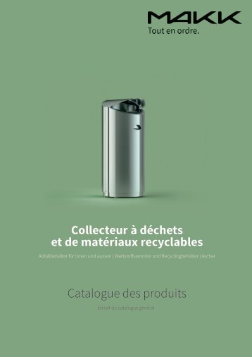 MAKK Corbeilles à déchets et collecteurs de matériaux