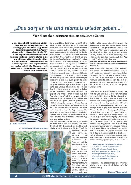 geistREich - Kirchenzeitung für Recklinghausen