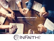 InFaith Executive Director Opportunity Profile