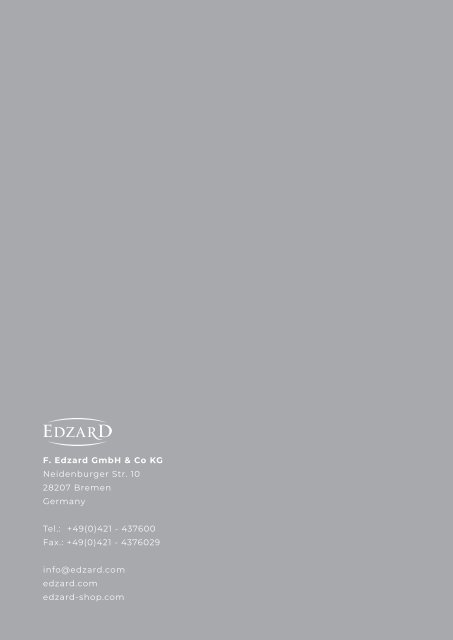 EDZARD Katalog - Catalogue 2022