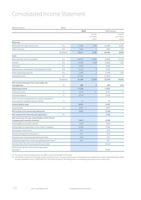 Annual Report 2010 - Enel.com