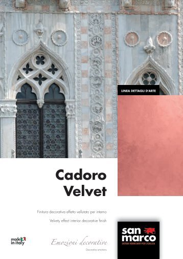 Cadoro Velvet Emozioni decorative - San Marco Group