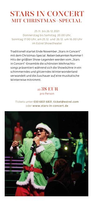 Herbst & Winter-Programm 2021 im Estrel Berlin