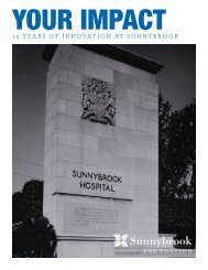 Then and Now - Impact Report - Sunnybrook Foundation