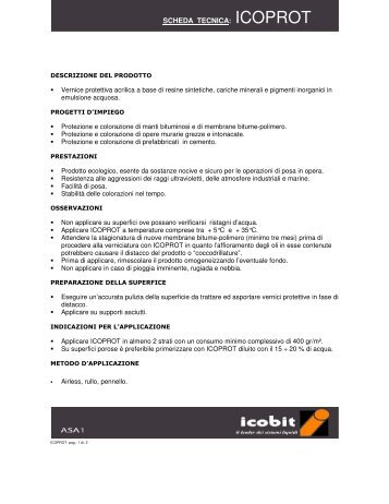 SCHEDA TECNICA: ICOPROT