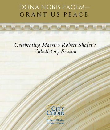 The City Choir of Washington's 2021-2022 Season