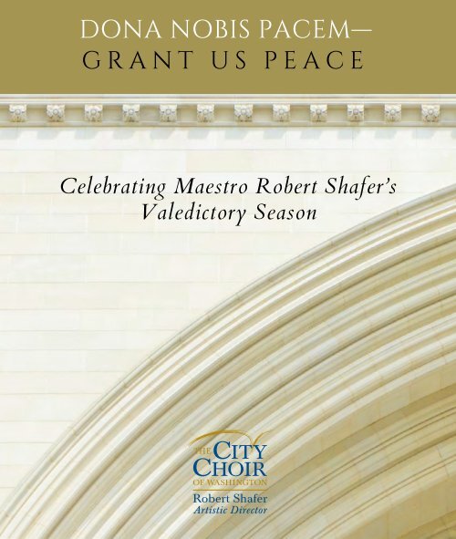 The City Choir of Washington's 2021-2022 Season