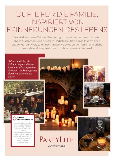 PartyLite Katalog Schweiz Herbst/Winter 2021