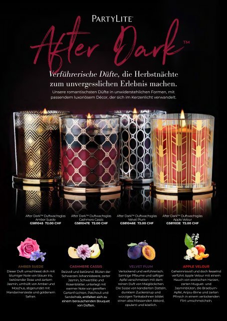 PartyLite Katalog Schweiz Herbst/Winter 2021