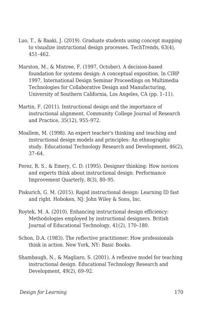 Design for Learning- Principles, Processes, and Praxis, 2021a