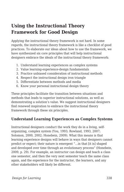 Design for Learning- Principles, Processes, and Praxis, 2021a