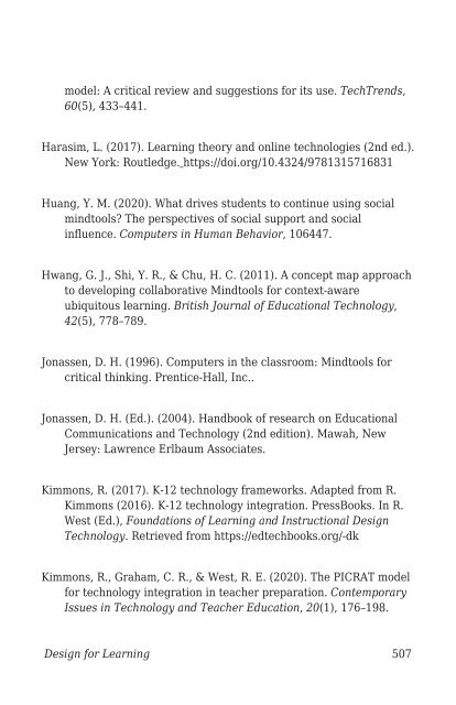 Design for Learning- Principles, Processes, and Praxis, 2021a