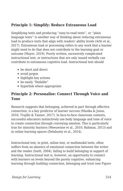 Design for Learning- Principles, Processes, and Praxis, 2021a