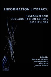 Information Literacy- Research and Collaboration across Disciplines, 2016a