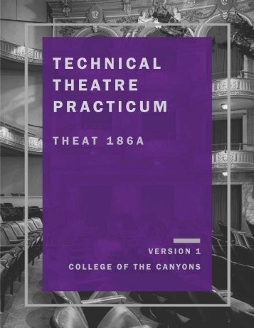 Technical Theatre Practicum - Version 1, 2019a