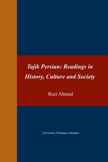 Tajik Persian- Readings in History, Culture and Society, 2016a