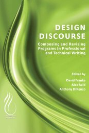 Design Discourse - Composing and Revising Programs in Professional and Technical Writing, 2010a