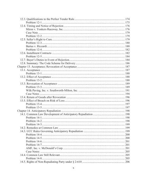 Sales and Leases - A Problem-based Approach, 2016a