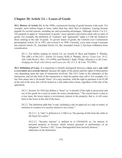 Sales and Leases - A Problem-based Approach, 2016a