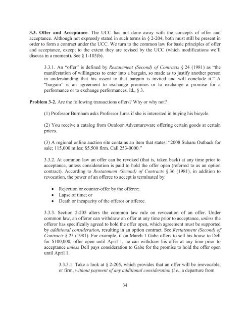 Sales and Leases - A Problem-based Approach, 2016a