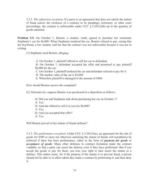 Sales and Leases - A Problem-based Approach, 2016a