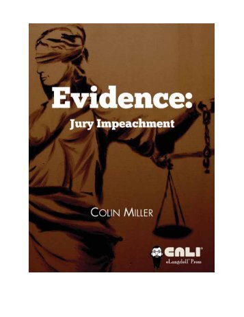 Evidence - Jury Impeachment, 2014a