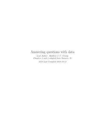 Answering questions with data - Introductory Statistics for Psychology Students, 2018a