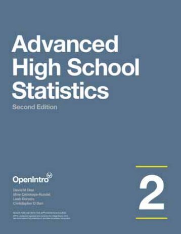 Advanced High School Statistics - 2nd Edition, 2019a