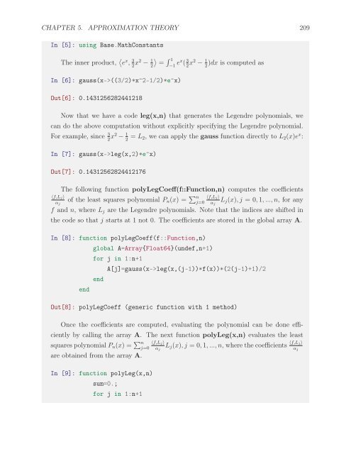 First Semester in Numerical Analysis with Julia, 2020a