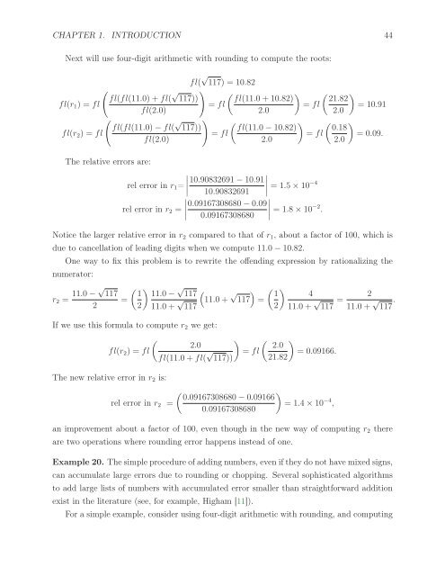 First Semester in Numerical Analysis with Julia, 2020a