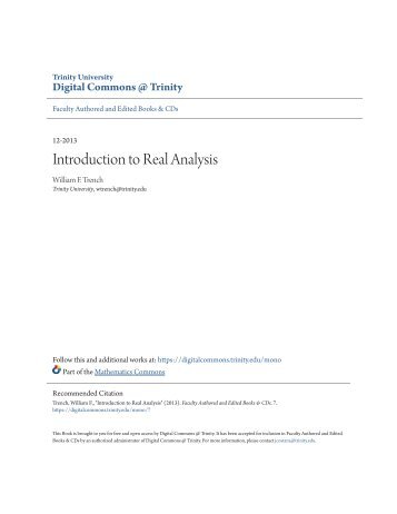 Introduction to Real Analysis, 2013a