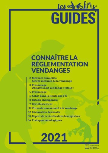 Vendange 2021 réglementation