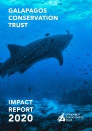 2020 Impact report 2020 - Galapagos Conservation Trust