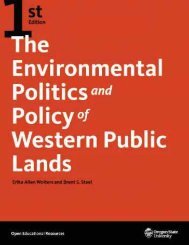 The Environmental Politics and Policy of Western Public Lands, 2020a