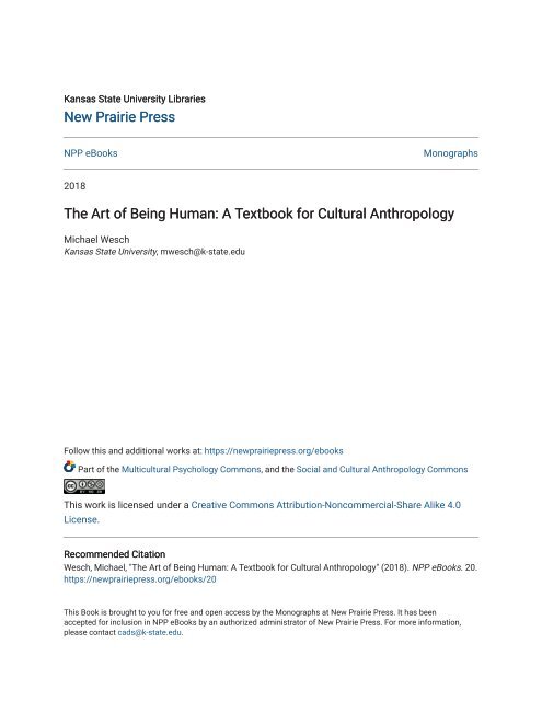 The Art of Being Human_ A Textbook for Cultural Anthropology, 2018a