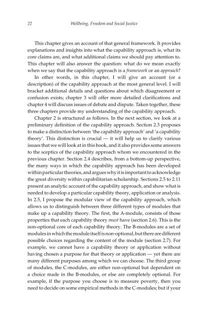 Wellbeing, Freedom and Social Justice The Capability Approach Re-Examined, 2017a