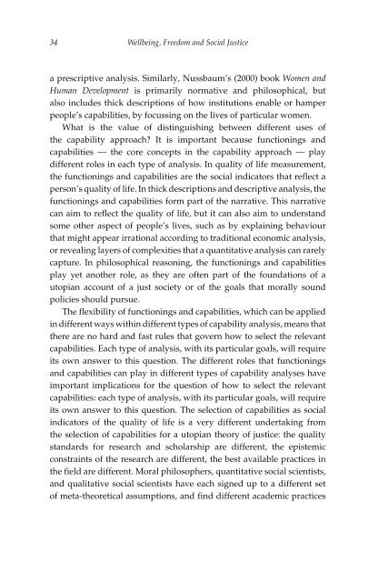 Wellbeing, Freedom and Social Justice The Capability Approach Re-Examined, 2017a