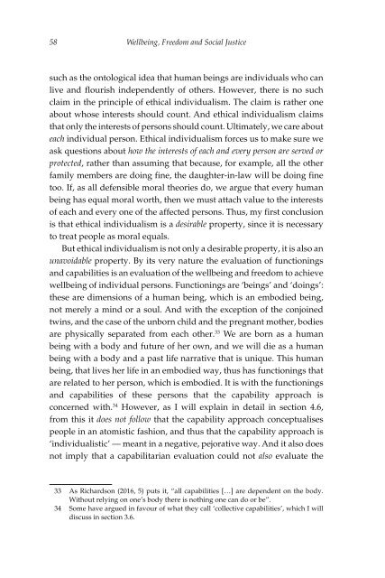 Wellbeing, Freedom and Social Justice The Capability Approach Re-Examined, 2017a