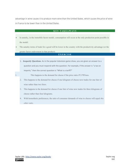 International Trade - Theory and Policy, 2010a