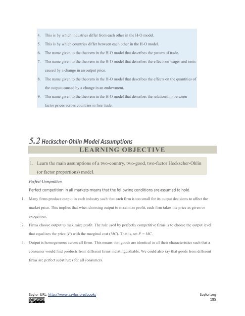 International Trade - Theory and Policy, 2010a