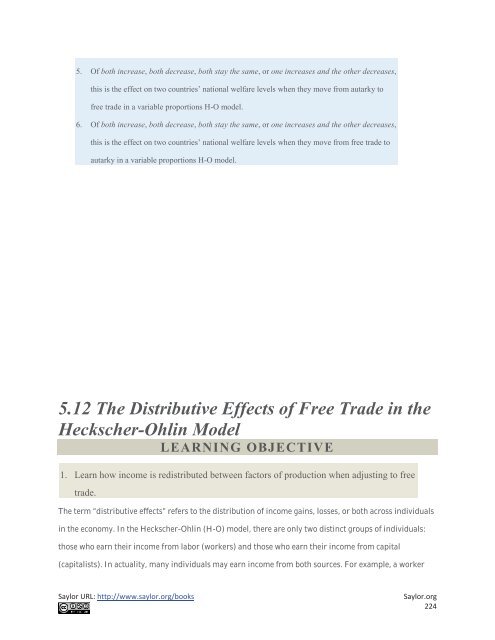 International Trade - Theory and Policy, 2010a