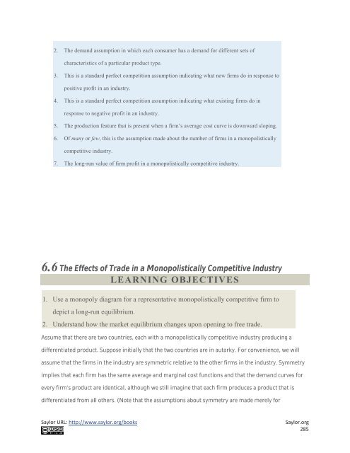 International Trade - Theory and Policy, 2010a