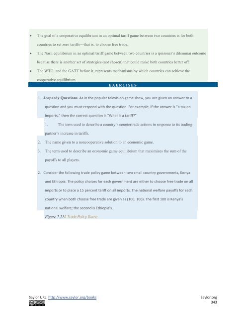 International Trade - Theory and Policy, 2010a