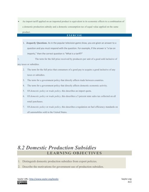 International Trade - Theory and Policy, 2010a