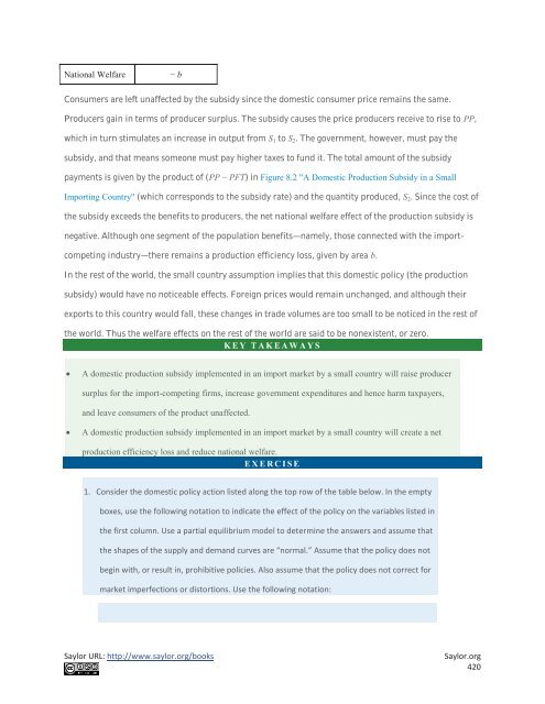 International Trade - Theory and Policy, 2010a