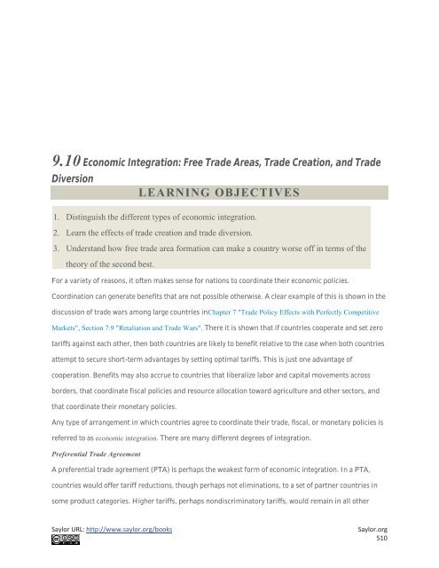 International Trade - Theory and Policy, 2010a